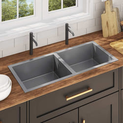 vidaXL Lavello da Cucina Lavorato a Mano in Acciaio Inox