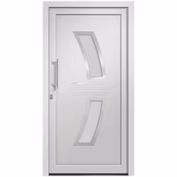 vidaXL Porta di Ingresso Bianca 98x208 cm - Vista aggiuntiva 3