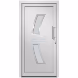 vidaXL Porta di Ingresso Bianca 88x200 cm - Vista aggiuntiva 3