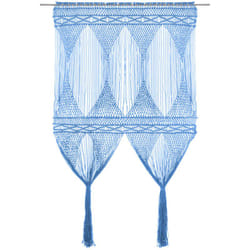 Tenda Macramè Blu 140x240 cm in Cotone