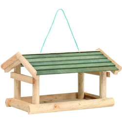 Vidaxl - Mangiatoia per Uccelli in Legno Massello 35x29,5x21cm