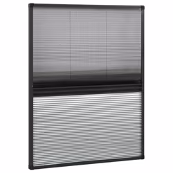 vidaXL Zanzariera Plissettata Finestra Alluminio 80x100 cm con Tendina - Vista aggiuntiva 2