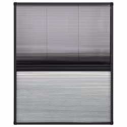 vidaXL Zanzariera Plissettata Finestra Alluminio 80x100 cm con Tendina - Vista aggiuntiva 3