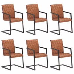 VidaXL 3057793, Schiuma, Vera pelle, Acciaio, 510 mm, 560 mm, 910 mm, 45 cm, 46,5 cm