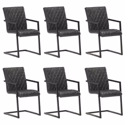 VidaXL 3057795, Schiuma, Vera pelle, Acciaio, 510 mm, 560 mm, 910 mm, 45 cm, 46,5 cm