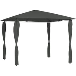 Vidaxl - Gazebo con Montanti Rivestiti 3x3x2,6 m Antracite 160 g/m² 1048