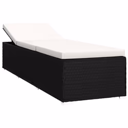 VidaXL 3057662 sedia da esterno Salone Seduta imbottita Poliestere, Rattan sintetico, Acciaio Nero, Crema, Bianco - Vista aggiuntiva 4