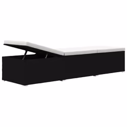 VidaXL 3057662 sedia da esterno Salone Seduta imbottita Poliestere, Rattan sintetico, Acciaio Nero, Crema, Bianco - Vista aggiuntiva 7