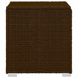 VidaXL 3057663 sedia da esterno Salone Seduta imbottita Poliestere, Rattan sintetico, Acciaio Marrone, Crema, Bianco - Vista aggiuntiva 8