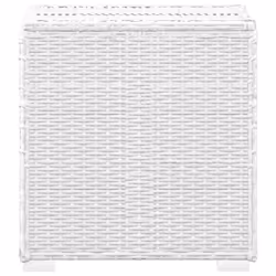 VidaXL 3057664 sedia da esterno Salone Seduta imbottita Poliestere, Rattan sintetico, Acciaio Nero, Bianco - Vista aggiuntiva 8