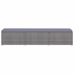 VidaXL 3057665 sedia da esterno Salone Seduta imbottita Poliestere, Rattan sintetico, Acciaio Grigio - Vista aggiuntiva 5