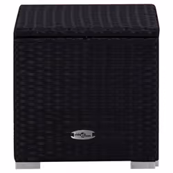 VidaXL 3057668 sedia da esterno Salone Seduta imbottita Poliestere, Rattan sintetico, Acciaio Nero, Blu - Vista aggiuntiva 6