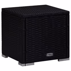 VidaXL 3057668 sedia da esterno Salone Seduta imbottita Poliestere, Rattan sintetico, Acciaio Nero, Blu - Vista aggiuntiva 7