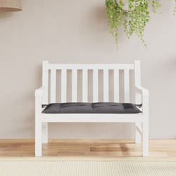 Cuscino per Panca, Comodo Cuscino per sgabello Antracite 100x50x7 cm in Tessuto Oxford Vidaxl 6056