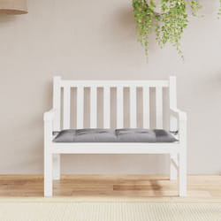 Cuscino per Panca, Comodo Cuscino per sgabello Grigio 100x50x7 cm in Tessuto Oxford Vidaxl 8037