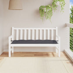 Cuscino per Panca, Comodo Cuscino per sgabello Antracite 150x50x7 cm in Tessuto Oxford Vidaxl 6628