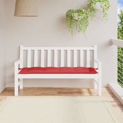 Cuscino per Panca, Comodo Cuscino per sgabello Rosso 150x50x7 cm in Tessuto Oxford Vidaxl 8804