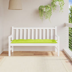 Cuscino per Panca, Comodo Cuscino per sgabello Verde Brillante 150x50x3 cm in Tessuto Oxford Vidaxl 9817