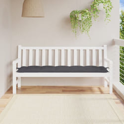 Cuscino per Panca, Comodo Cuscino per sgabello Antracite 180x50x7 cm in Tessuto Oxford Vidaxl 7302