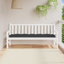 Cuscino per Panca, Comodo Cuscino per sgabello Nero 180x50x7 cm in Tessuto Oxford Vidaxl 5608