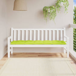 Cuscino per Panca Verde Brillante 180x50x7 cm in Tessuto Oxford