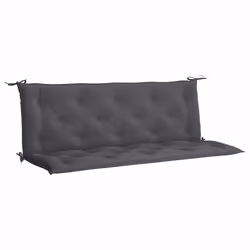 vidaXL Cuscini Panca Giardino 2pz Antracite 150x50x7cm Tessuto Oxford - Vista aggiuntiva 2