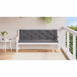 vidaXL Cuscini Panca Giardino 2pz Antracite 150x50x7cm Tessuto Oxford - Vista aggiuntiva 3