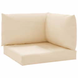 vidaXL Cuscini per Pallet 3 pz Beige in Tessuto Oxford - Vista aggiuntiva 2