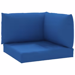 vidaXL Cuscini per Pallet 3 pz Blu in Tessuto Oxford - Vista aggiuntiva 2