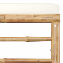 VidaXL 313142 panca da esterno Bamboo, Poliestere - Vista aggiuntiva 6
