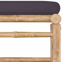 VidaXL 313150 panca da esterno Bamboo, Poliestere - Vista aggiuntiva 5