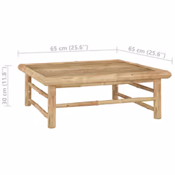 VidaXL 313152 panca da esterno Bamboo, Poliestere - Vista aggiuntiva 7
