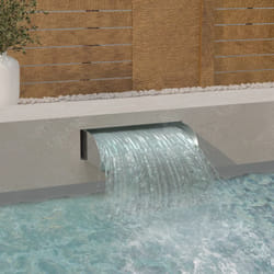 Cascata con led 60x34x14 cm in Acciaio Inox 304 - Vidaxl