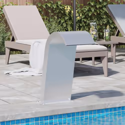 vidaXL Fontana per Piscina 50x30x60 cm in Acciaio Inox 304 - Vista aggiuntiva 3