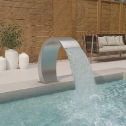 Fontana per Piscina in Acciaio Inox 304 Argento vari modelli modelli : senza led