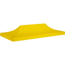 Tetto per Tendone per Feste 6x3 m Giallo 270 g/m² vidaXL 96191