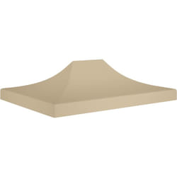 vidaXL Tetto per Tendone per Feste 4x3 m Beige 270 g/m²