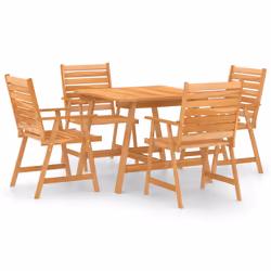 vidaXL Set da Pranzo da Giardino 5 pz in Legno Massello di Acacia - Vista aggiuntiva 2
