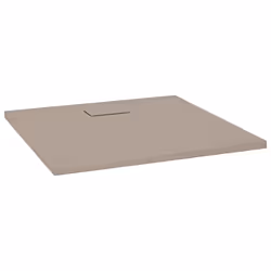 vidaXL Piatto Doccia in SMC Marrone 90x80 cm - Vista aggiuntiva 2