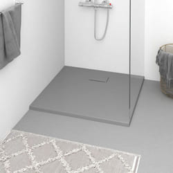 Vidaxl - Piatto Doccia in smc Grigio 90x80 cm 90195