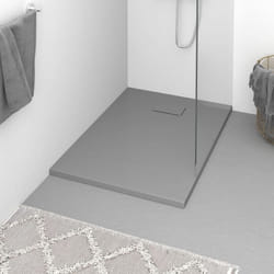 Vidaxl - Piatto Doccia in smc Grigio 100x70 cm 15200