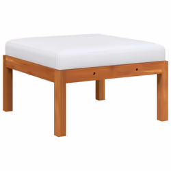 vidaXL Sgabello da Giardino con Cuscino in Massello d'Acacia - Vista aggiuntiva 2