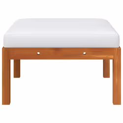 vidaXL Sgabello da Giardino con Cuscino in Massello d'Acacia - Vista aggiuntiva 3