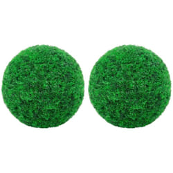 Sfere di Bosso Artificiale 2 pz 27 cm