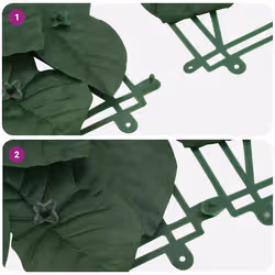 VidaXL 315483 ombrellone da cortile Verde scuro - Vista aggiuntiva 5
