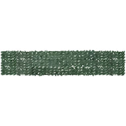 Paravento da Balcone con Foglie Verde Scuro 400x75 cm