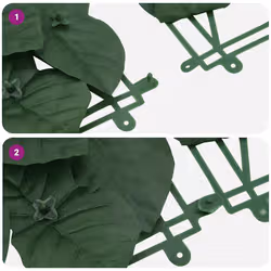 VidaXL 315494 ombrellone da cortile Verde scuro - Vista aggiuntiva 5