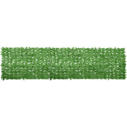 Paravento da Balcone con Foglie Verdi 400x100 cm