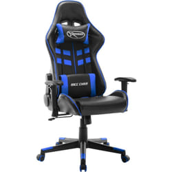 Vidaxl - Sedia da Gaming Blu e Nera in Similpelle 83306