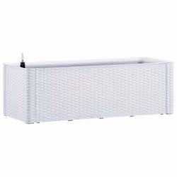 vidaXL Letto Rialzato da Giardino con Sistema Irrigazione Bianco - Vista aggiuntiva 2